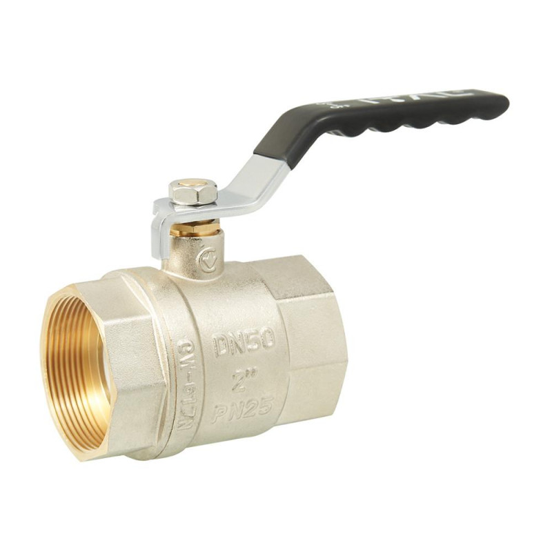 Ball valve ITALGAS PN25 2" female-female, handle, nickel