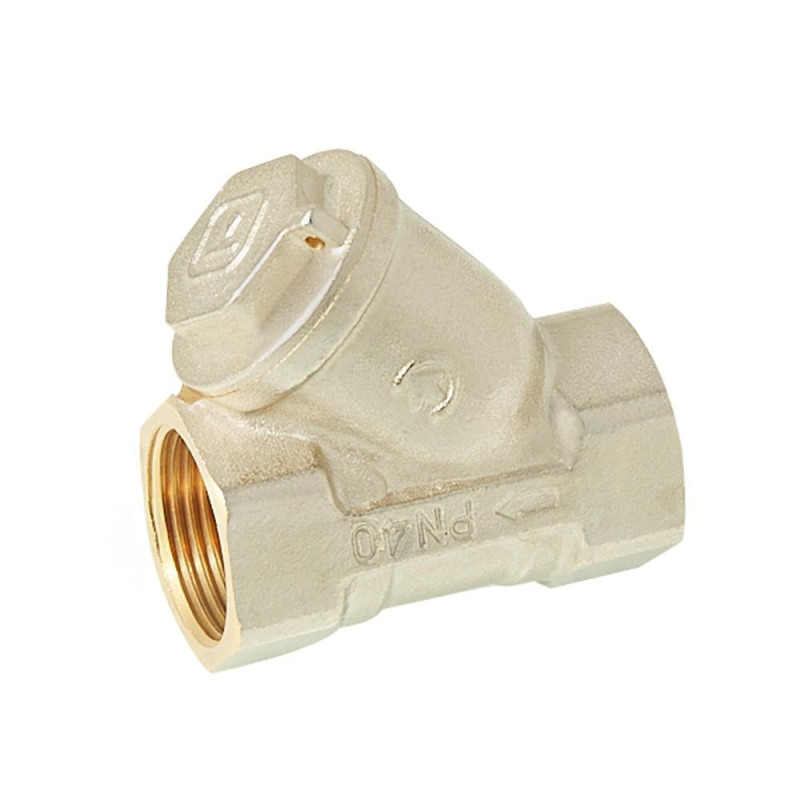 Filter for mechanical cleaning angled ITALGAS 3/4", nickel