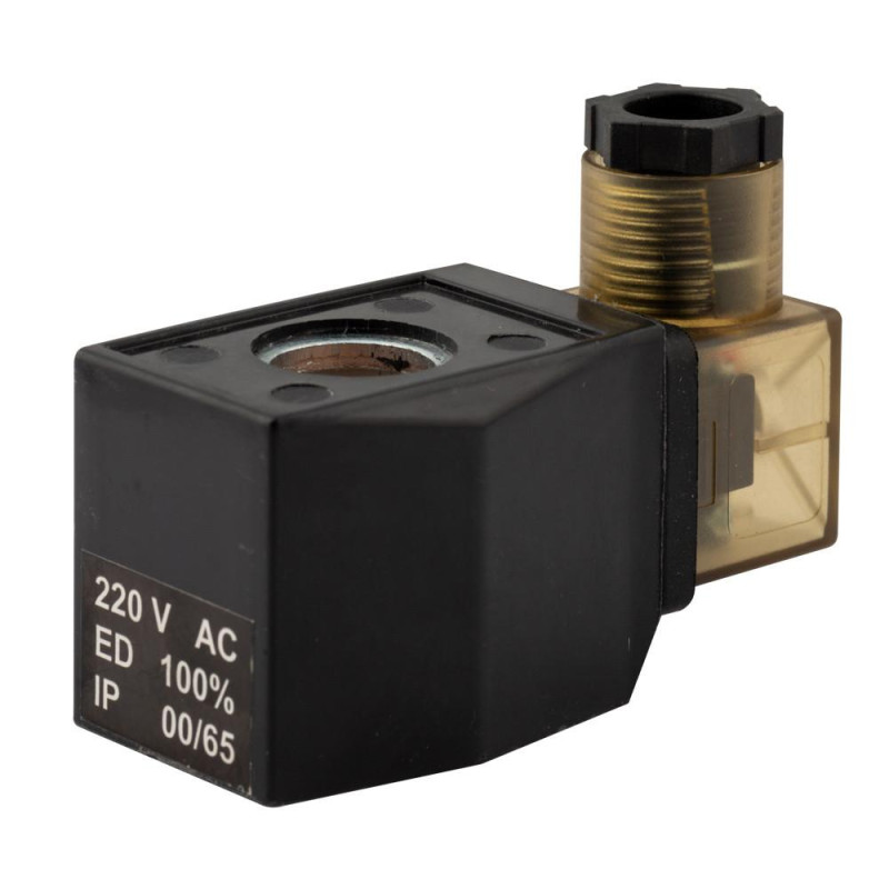 Solenoid coil for valve ITALGAS ITS-024-AB, direct current, 24 volts, AB410 DC24V