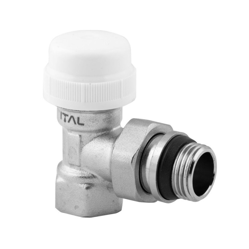 Valve radiator ITALGAS 1/2" thermostatic, corner, nickel