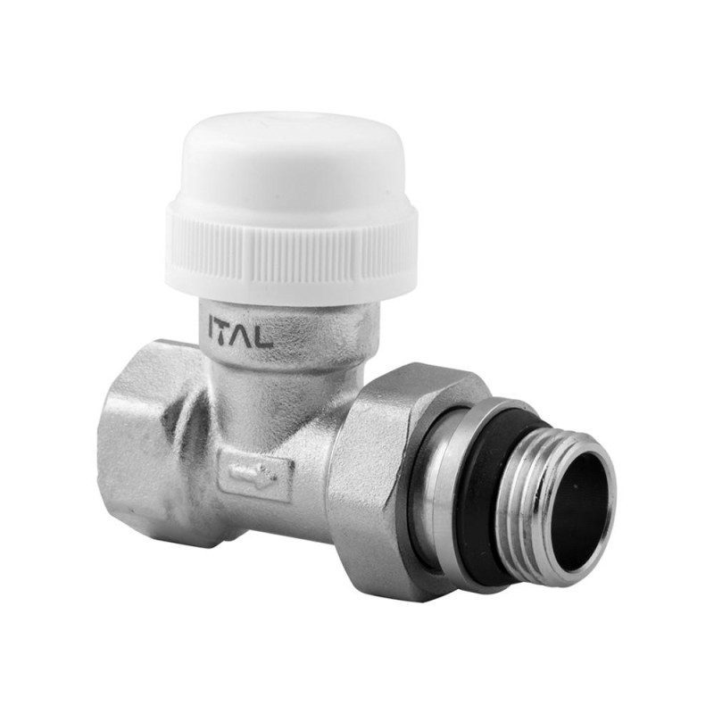 Valve radiator ITALGAS 1/2" thermostatic, straight, nickel